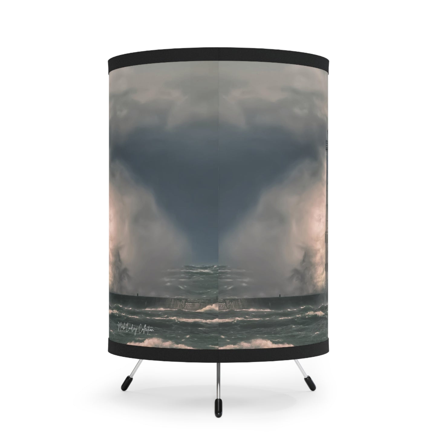 Frankfort Lighthouse Nature's Fury Tripod Lamp