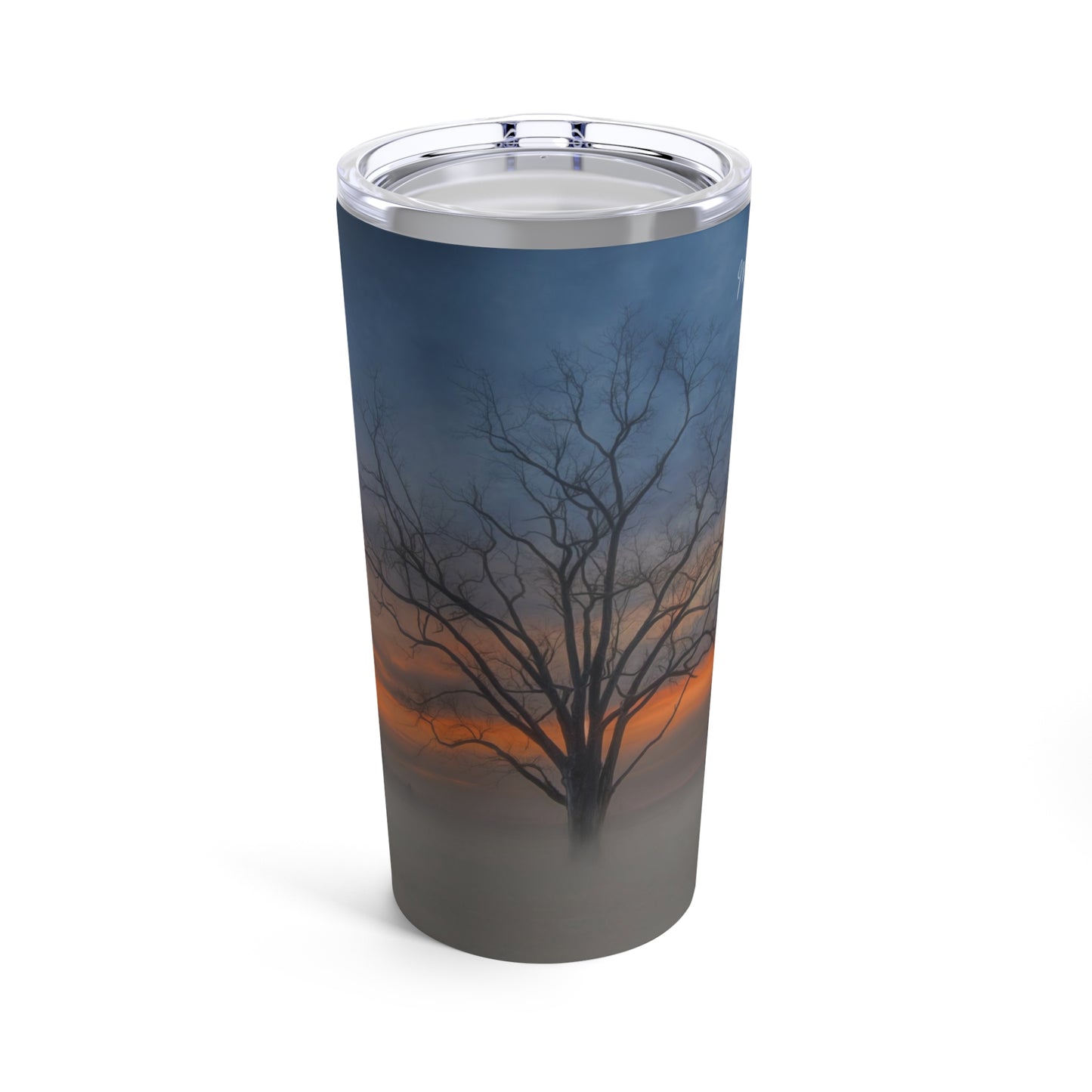 Winter Tree Sunset Tumbler 20oz