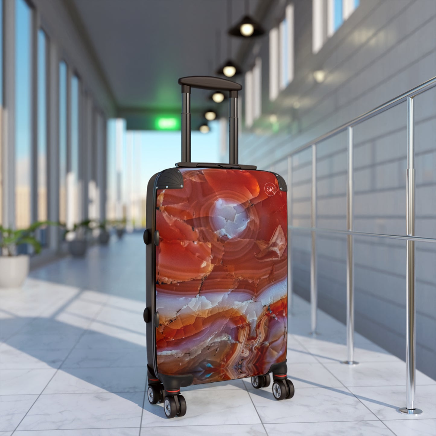 Red Agate Stone of Strength Luggage