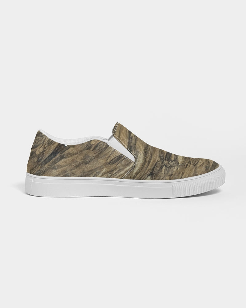 Petrified Wood Natural Flow Slip-On Canvas Shoes