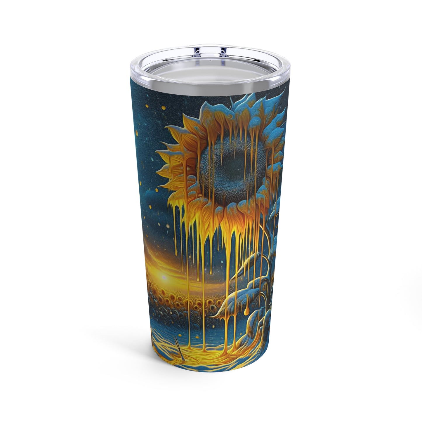 Sunflower in Winter's Embrace Tumbler 20oz