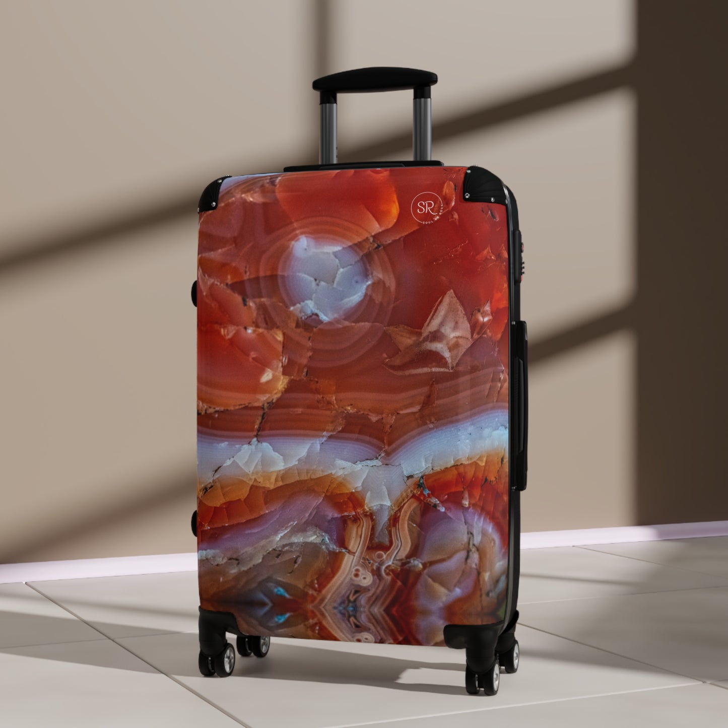 Red Agate Stone of Strength Luggage