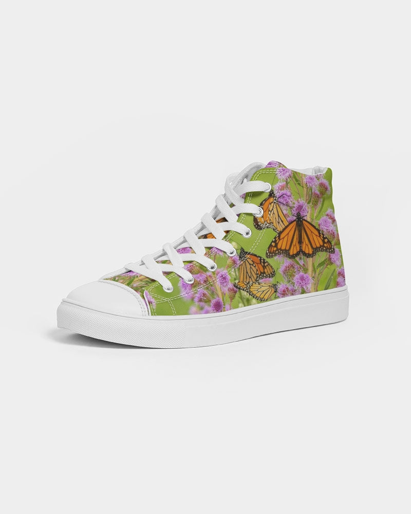 Butterfly Paradise Women's Hightop Canvas Shoe