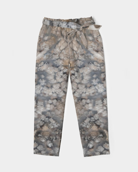 Plume Agate Spirituality Belted Tapered Pants