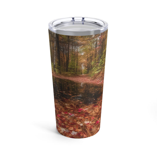 Autumn's Tranquil Reflection Tumbler 20oz