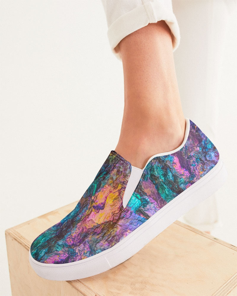 Peacock Ore Positive Directions Slip-On Canvas Shoes
