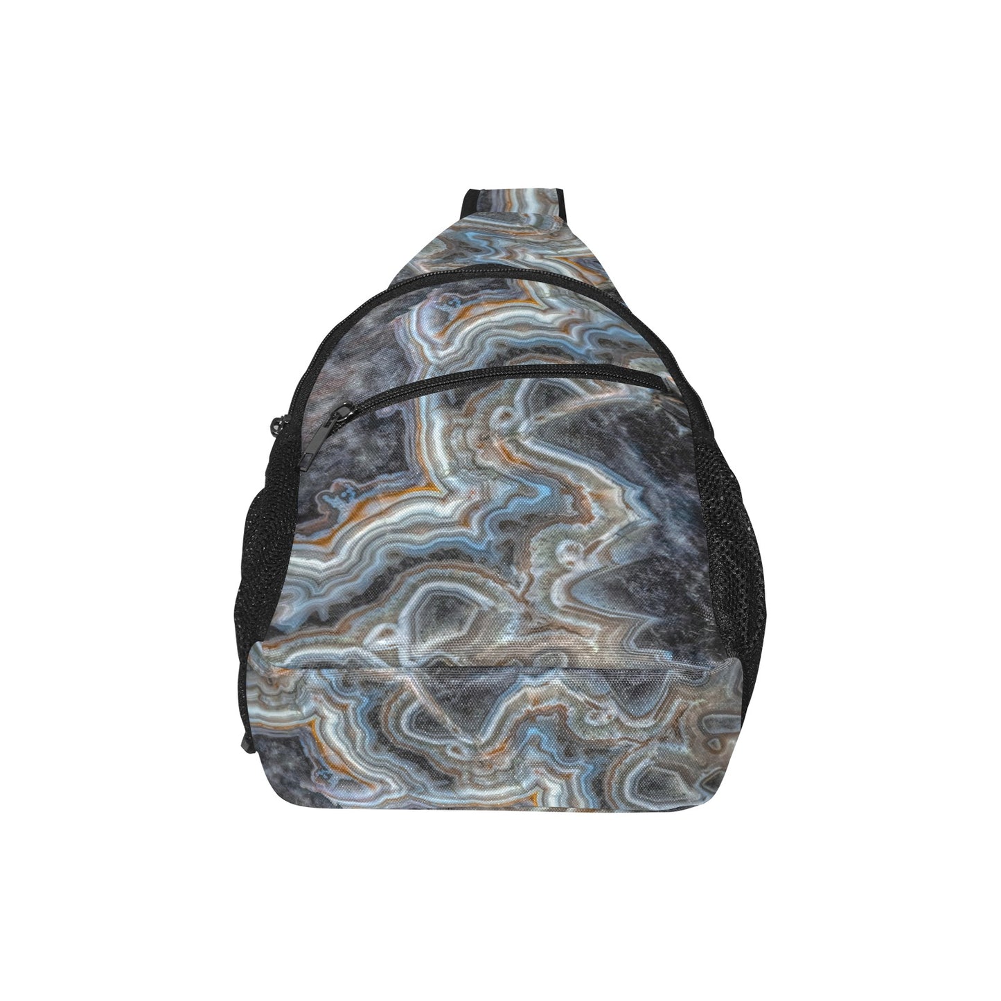 Crazy Lace Agate Striking Beauty Crossbody Chest Bag