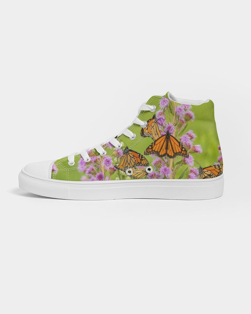Butterfly Paradise Women's Hightop Canvas Shoe