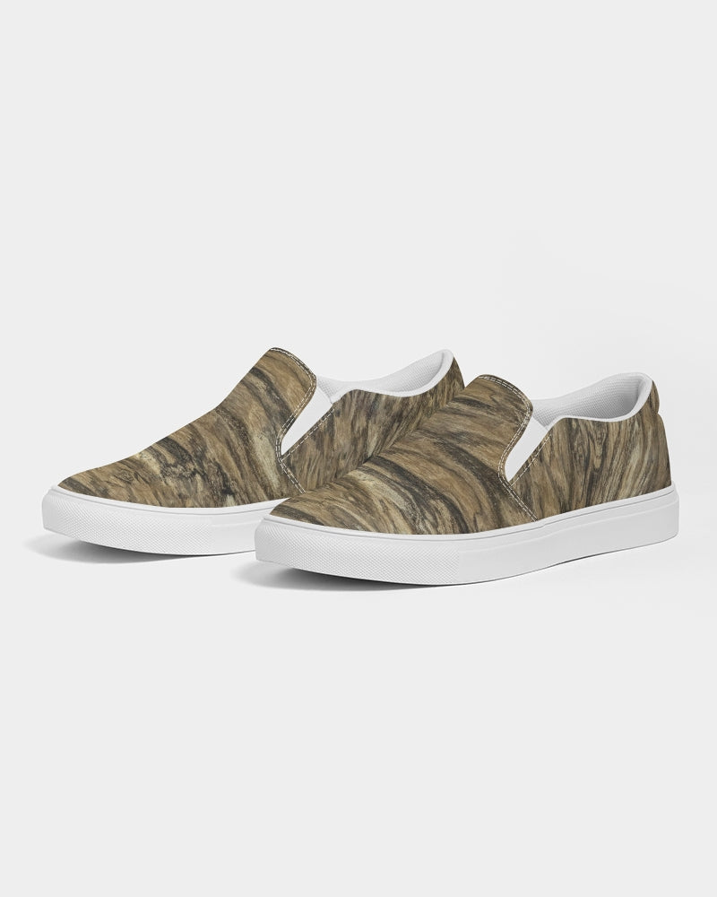 Petrified Wood Natural Flow Slip-On Canvas Shoes