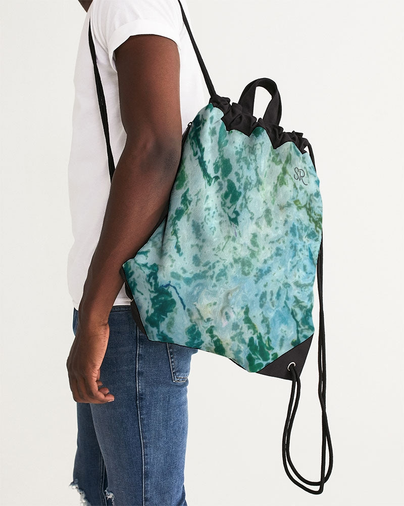 Tree Agate Rising Strong Canvas Drawstring Bag