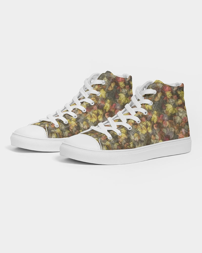 Van Gogh Leaves of Fall Women's Hightop Canvas Shoe