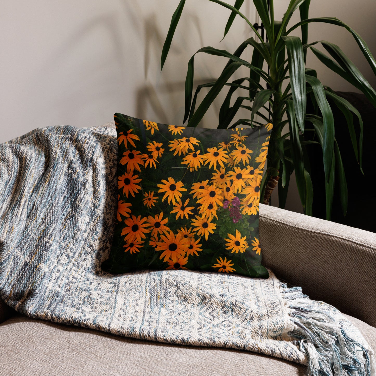 Spring Flowers Premium Art Pillow