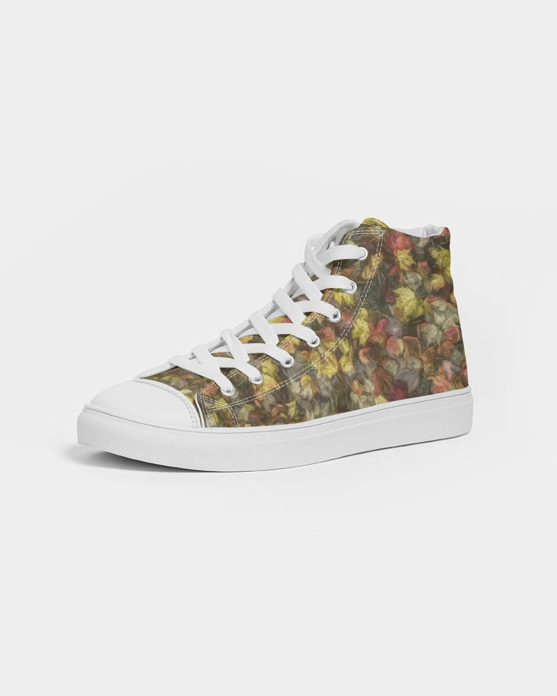 Van Gogh Leaves of Fall Women's Hightop Canvas Shoe